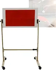 Table Tennis Rebound Board with Wheel, Adjustable Degree Ping Pong Trainer,Self Training Equipment,for Home Gym Community