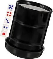 BRIGHTFUFU Oil Drum Sieve Cup Dice Holder Dice Game Accessory for Bar Party Board Games