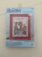 Bucilla ONCE UPON A TIME Birth Record 11x14 Counted Stitch Kit 41493 Vintage NEW