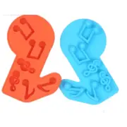 Colour Music Notes Fondant Icing Soap Decoration Mould