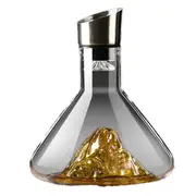 Wine Decanter, Crystal Clear Wine Decanter with Aerator, Red Wine Carafe with Built-in-Dispenser,Jinshan As Shown