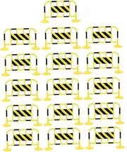 Vaguelly DIY Miniature Scene Toys 16pcs Traffic Toys for Kids Includes Road Signs and Barricade for Sand Table Layout