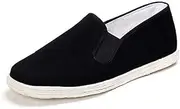 [Lazutom] Unisex Old Beijing Martial Art Kung Fu Tai Chi Cotton Sole Canvas Shoes