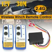 12V 100ft Wireless Winch Remote Control Kit For ATV SUV Twin Switch Handset T8R1