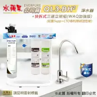 在飛比找Yahoo奇摩購物中心優惠-【水蘋果】Everpure QL3-BH2 快拆式三道立架組