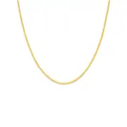 9ct Gold 45cm Solid Oval Curb Chain