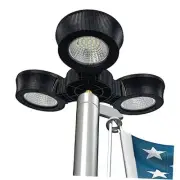 Flag Pole Light Solar Powered, 96 LEDs Dimmable Solar Flagpole Light for Most