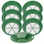 6pc CLASSIFIER SIFTING PAN SET FOR GOLD PAN PANNING & 14" Green Gold Pan