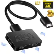 HDMI Splitter 1 in 4 Out 4K HDMI Splitter 1X4 Mirror Screen 4KX2K 1080P@60Hz HDR