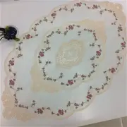 European Pastoral Lace Embroidery Oval Luxury Tablecloth Living Room Coffee Tabl
