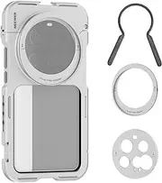 NEEWER 15 Ultra Cage, Quick Release Video Rig Case Phone Stabilizer Holder Compatible with Xiaomi 15 Ultra with 67mm Filter Adapter & 17mm Lens Backplate for Video Recording Filming, PA091 Silver