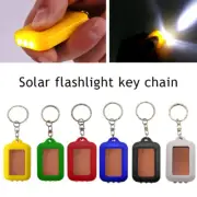 MINI ULTRA BRIGHT LED POCKET LIGHT SOLAR POWER FLASHLIGHT CAMPING TORCH KEYCHAIN