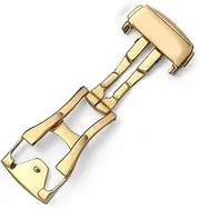 [HFZCSIMR] Stainless Steel Deployment Clasp Fit For Omega Leather/Rubber Watch Band Accessories 16mm 18mm 20mm Folding Buckle Rose Gold Silver