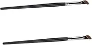 LOORGVEL 2Pcs Angled Eyebrow Brush and Eyeliner Brush Versatile Makeup Brush for Concealer Application for Women and Beginners Ergonomic Design for Effortless Makeup