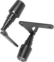 Motorcycle Slider Motorcycle Frame Sliders Crash Falling Protection Engine Protector For YZF-R6 YZFR6 YZF 600 R6 2017 2018 2019 2020 2021 Front Axle Slider (Color : Black)