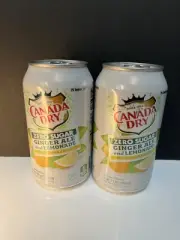 New Exclusive Canada Dry Zero Sugar Lemonade With Ginger Ale Soda (2 Cans)