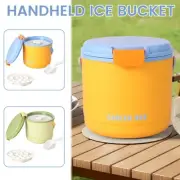 2.6L Ice Bucket with Lid PP Container for Freezer Insulated Ice Bucket gufiM