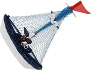 UTHCLO Unique Sailing Ship Model Ornament Creative Sailboat Decor Fish Tank Decoration for Home