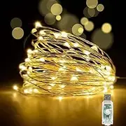 Teemyaa 10M 100LED Fairy Lights, Plug in Twinkle Lights, LED String Lights USB Powered 8 Modes for Bedroom Wedding Party Christmas Decor, Warm White