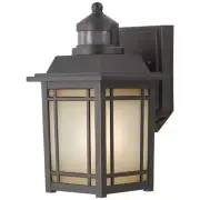 Port Oxford 10.6 In. 1-Light Oil Rubbed Chestnut Motion Sensing Hardwired Outdoo