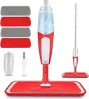 Microfiber Spray Mop (4 Reusable Mop Pads) 550 ML Refillable Bottle