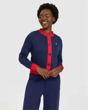 Women's Delila Cardigan - FILA NAVY - FILA NAVY