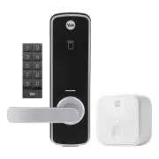 Yale Unity Entrance Lock with Connect Bridge and Keypad - Silver