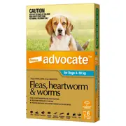 Advocate Spot-On Flea & Worm Control for Dogs 4-10kg - 6-pack