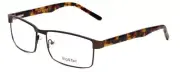 Big&Tall Designer Multi-Focus Blue Light Glasses 15 Matte Brown Men's Metal 60mm
