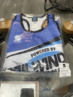 L Blue Squadra Tri Top Women’s Tailwind Endurance Cycling Jersey #8201 15x23”