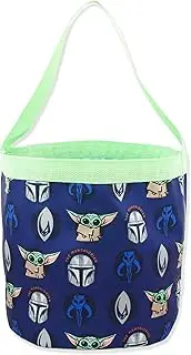[Disney] Star Wars Mandalorian Yoda Collapsible Nylon Basket Bucket Toy Storage Tote Bag