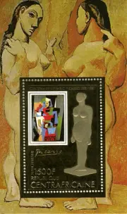 Pablo Picasso paintings GOLD - Perforated - Block