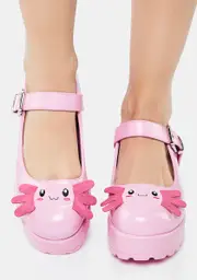 [Koi Footwear] Aztec Axolotl Tira Mary Janes