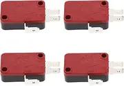 Create idea 4Pcs Push Button V3 Microswitch 250VAC 16A SPDT Electronic Components DIY Micro Button Limit Switch for Test Instruments