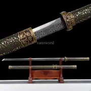 9260 Spring Steel Chinese Tang Dynasty Dao 唐刀 Sword Straight KIRIHA-ZUKURISharp
