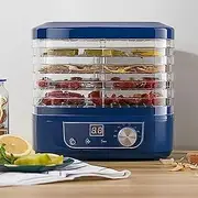 Electric Fruit and Meat Dryer, 5 Tray Food Dehydrator, BPA Free Food Dehydrator with 35-75℃ Adjustable and 48H Timer for Beef, Fruit, Dog Snacks, Herbal Drying