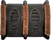 Ninamar Mud Scrubber Rubber Brush Mat - Scrub & Scrape Muddy Shoes