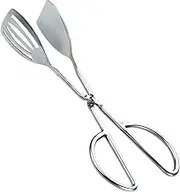 Metal Tongs Kitchen with Non-Slip Silicone Handle - Stainless Steel Serving Tongs | Salad Tongs Made of Stainless Steel | Salad Servers - Machine Washable | Hanging Salad Tongs Made of Professional