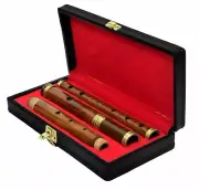 Irish Professional Rosewood D Flute 4 Piece Natural Finish 26" Length with Case
