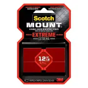 Scotch Extreme Mounting Strips, Double-Sided Heavy Duty Tape, 8 Strips, 1 in X 3