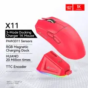 Wireless Mouse,Bluetooth/2.4G/wired Mouse ,Magnetic charging dock Gaming Mouse