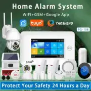 LOT WIFI Smart Wireless Home Security Alarm System GSM Home Alarm Remote Control