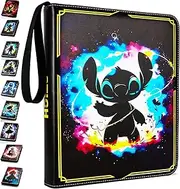 KarlyPro Lorcana Card Binder 990 Pockets Modern Cartoon STITCH-990 Album for Trading Cards