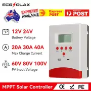 AU Stock MPPT Solar Charge Controller 20Amp 12V/24V Auto Solar Panel Controller