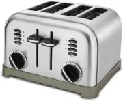 Cuisinart 4 Slice Toaster Oven, Brushed Stainless, CPT-180P1 Brushed Stainless 4