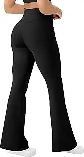 [AB-Eleven] Women's Yoga Pants Bootcut Flare Leggings Flared Bell Bottom Leggings High-Waisted Workout Pants Tummy Control