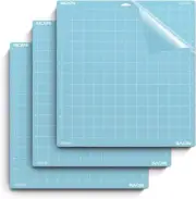 Light Grip Cutting Mat for Cricut Maker/Explore 3/Air 2/Air/One 12X12 Inch 3Pack