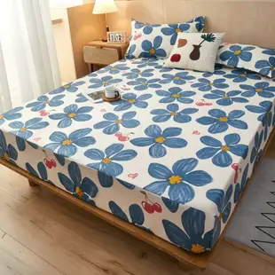 北歐風床包 單層床笠 床罩 床套 可水洗 鬆緊帶 親膚透氣 保潔墊 單人雙人加大特大床包 枕套