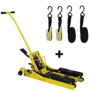 Hydraulic Motor 1500 LB Capacity ATV Scissor Lift Jack Foot-Operated w/ tie down