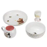 4pc Ashdene Little Darlings Kids Ceramic Mug/Egg Cup/Bowl/Plate Tableware Set